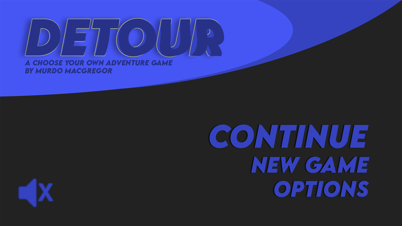 Detour: A Choose Your Own Adventure Game by Murdo Macgregor